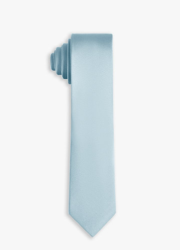 front Stretch Satin Skinny Tie