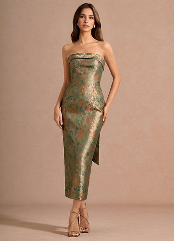 Corinne Vintage Teal Maxi Dress image1