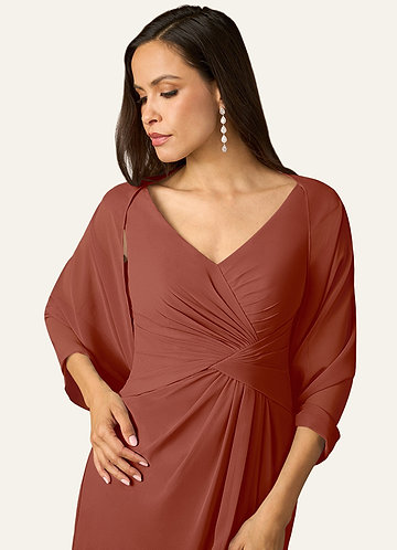 front Azazie Matchande Färg Sarah Chiffong Wrap