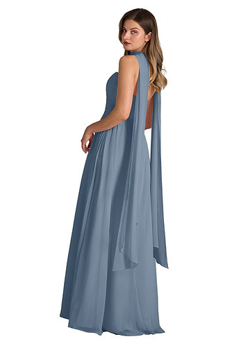 front Azazie Matching Color Chiffon Scarf 0