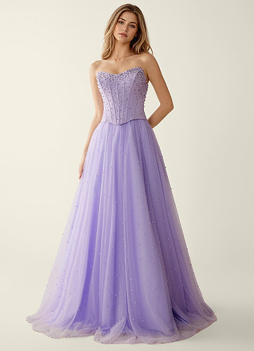 Maevego Violet Robe de bal deux pièces en tulle brodé de strass et de sequins image1