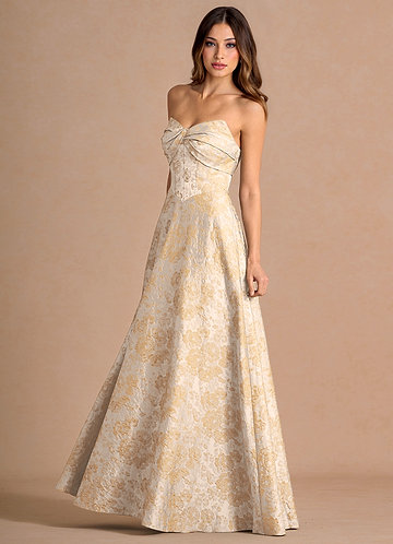 Kersti Vintage Champagne Maxi Dress image1