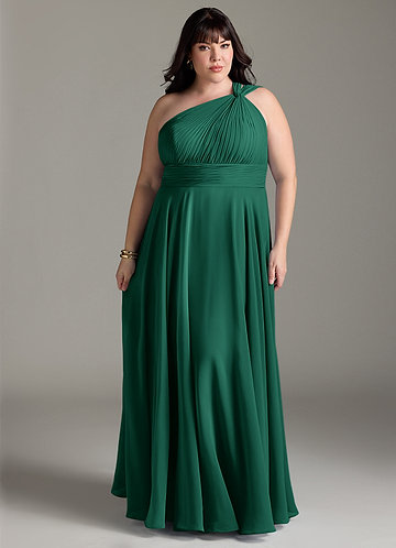 slim fit dress slacks Sample Classic Emerald Nayeli Chiffon Dress main image 1
