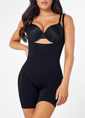 front Underbust bodysuit tot halverwege de dij