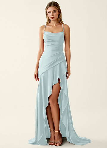 Annabella Rose De Nevel Satijnen galajurk met vetersluiting op de rug image1