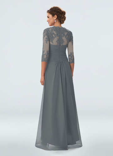 steel grey mother of the bride dresses