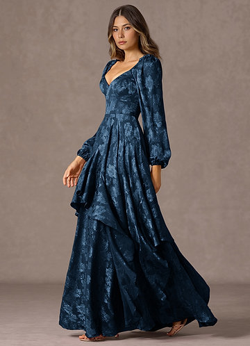 Milena Navy Maxi Dress image1