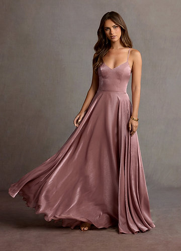 Vanessa Mauve Open Back Gown image1