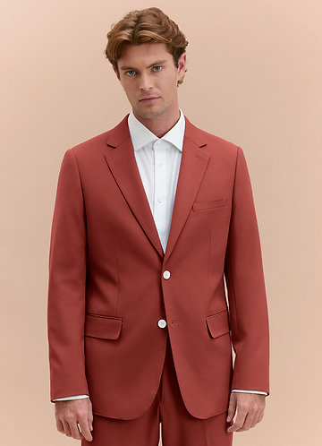 front James Terracotta veste de costume