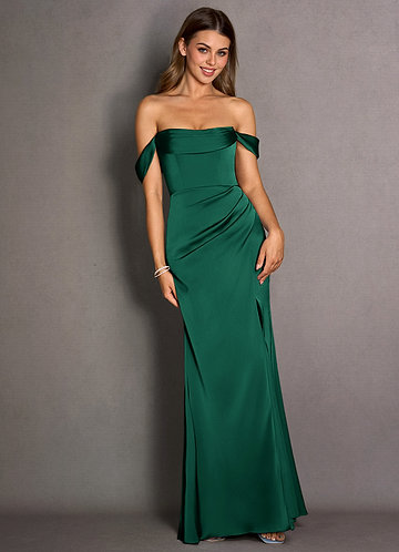 Valine Hunter Green Maxi Dress image1