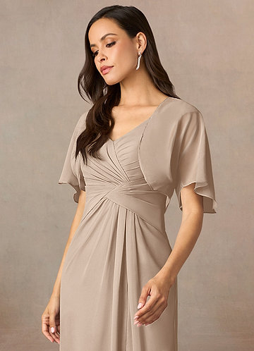 front Azazie Matching Color Salome Chiffon Wrap