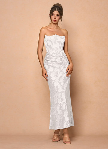 Ezrena Cream Maxi Dress image1