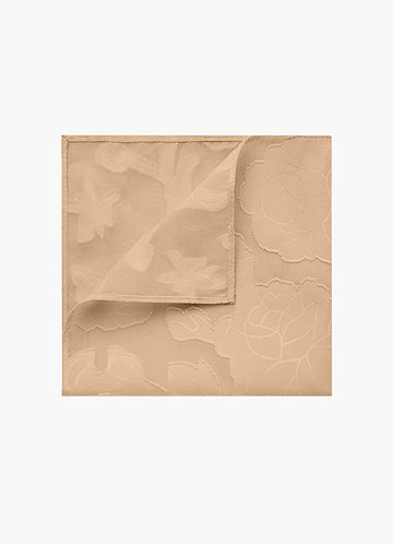 front Floral Burnout Pocket Square