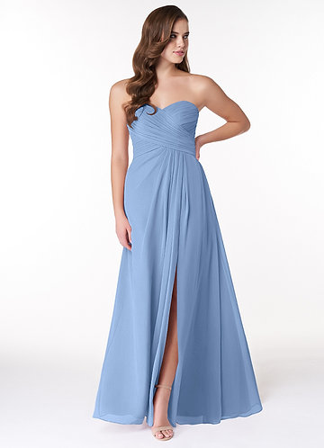 Tailored Strapless Bodice - Steel Blue