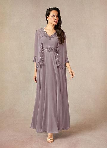 Azazie Devana Mother of the Brides Dresses Dusk A-Line Sequins Chiffon Dress image1