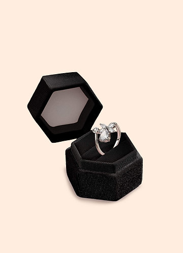 front Velvet Ring Box