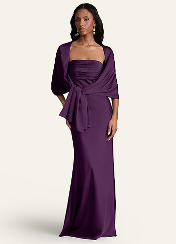 what color shawl with purple dress Tosca Chiffon Shawl Purple