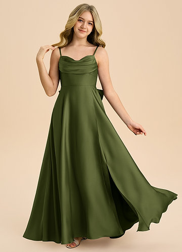 green emerald velvet dress Kennedy Blue Nica Junior Bridesmaid Dress Royal Blue