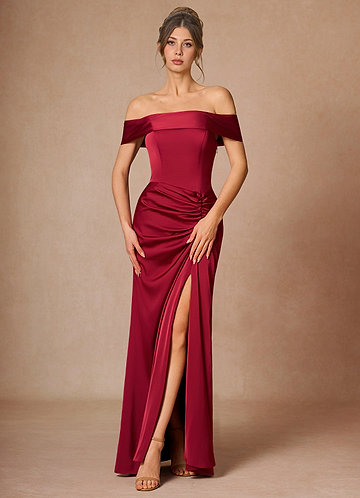 Maxi jurk Valora Merlot image1