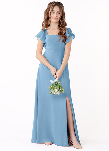 Steel Blue Junior Bridesmaid Dresses | Azazie Steel Blue Junior Bridesmaid Dresses | Azazie