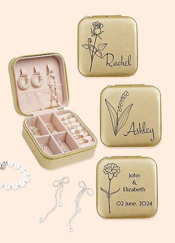 front Personalized Jewelry Case