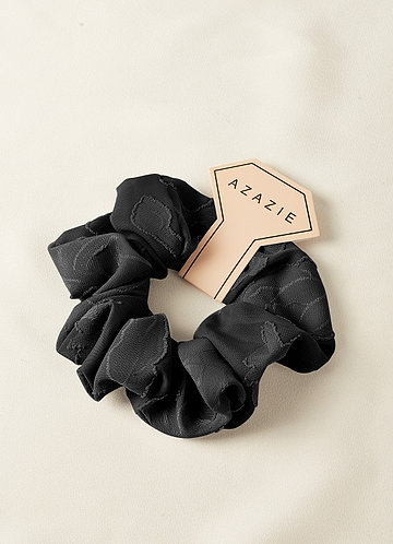 front Matching Color Bridesmaid Floral Burnout Over Size Scrunchie Set