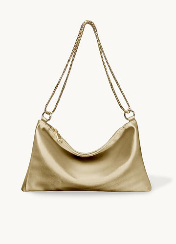 front Metallic Chain Underarm Bag