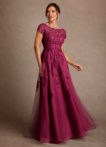 burgundy wedding dress for mother of the bride & Groom Dresses丨Azazie Size:UK 4-8 evening party or any Cinnamon_Rose Deep Teal and Brown