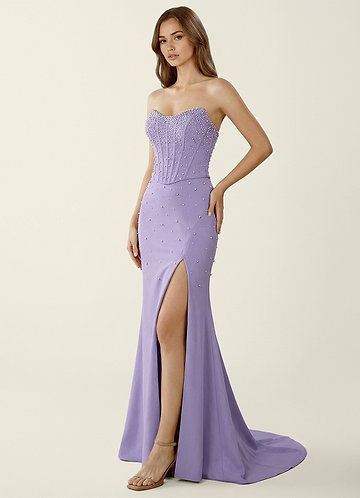 Danica Viola Abito da ballo a due pezzi con corsetto e allacciatura sulla schiena image1