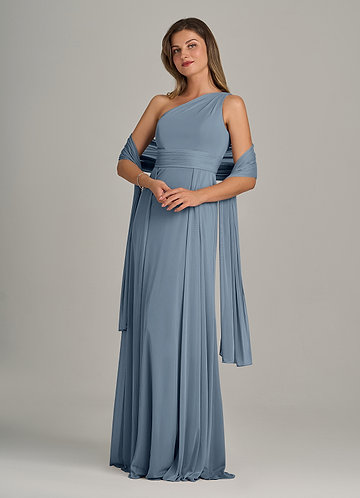 front Azazie Scialle In Rete In Colore Abbinato