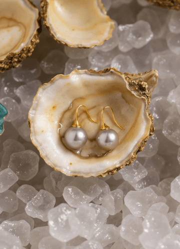 front 10mm Freshwater Pearl Earrings