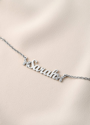 front Personalized Jewelry Necklace Custom Name Keepsake