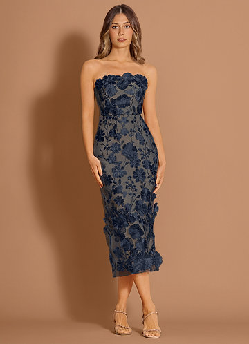 Della Navy Midi Dress image1