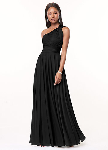 Damas de honor con vestido online negro