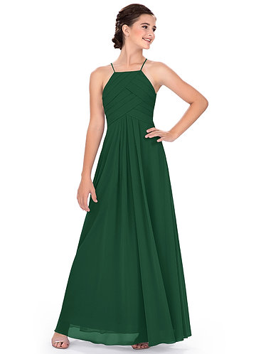 green junior bridesmaid dresses
