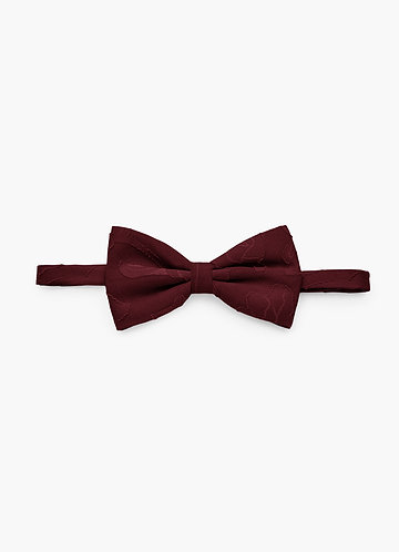 front Floral Burnout Adjustable Bow Tie