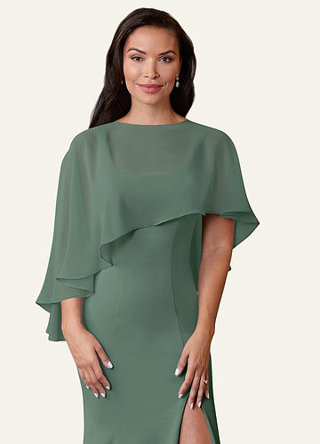 front Azazie Matchande Färg Wren Chiffong Wrap