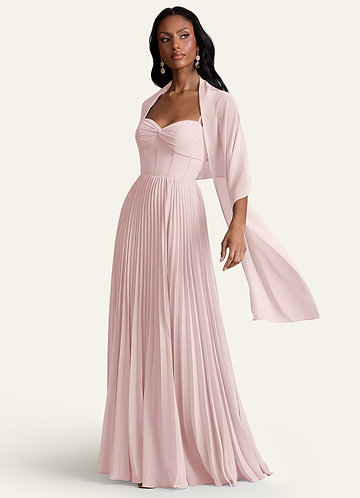 front Azazie Xale De Chiffon Da Irlanda Na Cor Correspondente