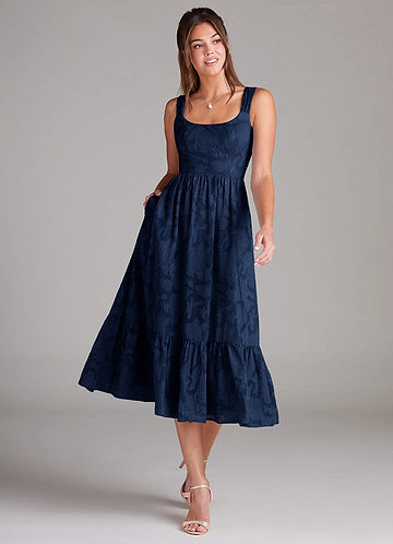 Alissa Navy Midi Dress image1