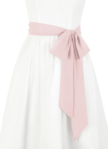 front Azazie Matching Color Chiffon Sash