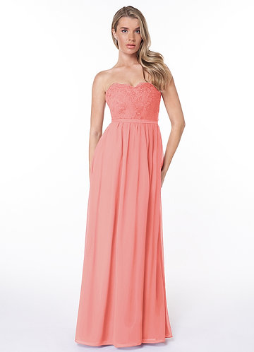 Coral sequin bridesmaid outlet dresses