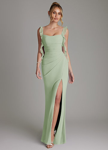 Jessamine Bridesmaid Dresses Dusty Sage Mermaid Corset Chiffon Dress image1