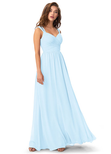 azazie sky blue dresses