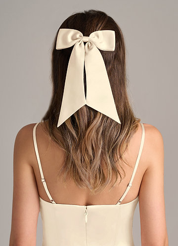 front Matching Color Bow Hair Clip Set