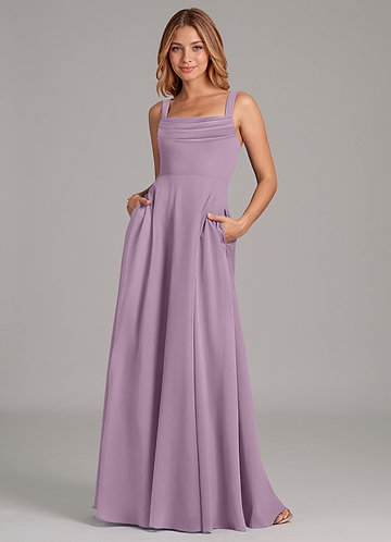 wisteria plus size bridesmaid dresses A-line V-neck Beaded Bodice Ivory Satin Wedding Dresses with Pocket SWD006