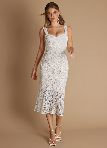 Candace White Midi Dress image1
