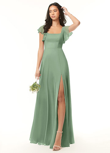 Crinkle chiffon shop bridesmaid dress