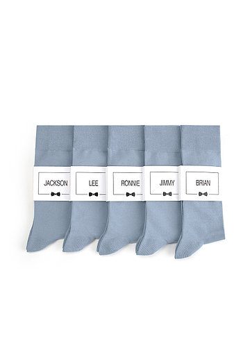 front Men's Dress Socks with Personalized Label