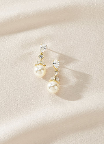 front Ocean Pearl Earrings