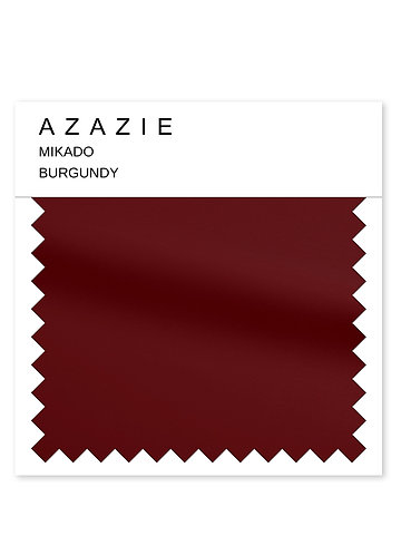 front Azazie Mikado Swatch Bourgogne